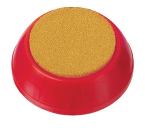 Губка для кассира, диаметр 57 мм, круглая, ассорти, УП02