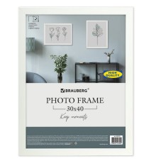 Рамка 30х40 см небьющаяся, аналог IKEA, багет 21 мм, МДФ, BRAUBERG 