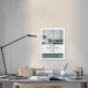 Рамка 30х40 см небьющаяся, аналог IKEA, багет 21 мм, МДФ, BRAUBERG "Idea", белая, 391372