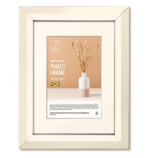 Рамка 15х21 см с паспарту 10х15 см небьющаяся, аналог IKEA, багет 26 мм, МДФ, BRAUBERG 