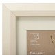 Рамка 15х21 см с паспарту 10х15 см небьющаяся, аналог IKEA, багет 26 мм, МДФ, BRAUBERG "Zool", цвет слоновая кость, 391374