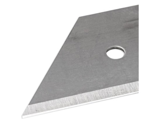 Лезвия для универсальных мощных ножей, 18 мм, BRAUBERG, КОМПЛЕКТ 5 ШТ., форма-трапеция, в пластиковом пенале, 236637