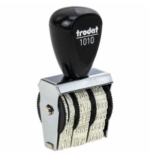Датер ручной ленточный, оттиск 25х4 мм, месяц буквами, TRODAT 1010, 78471