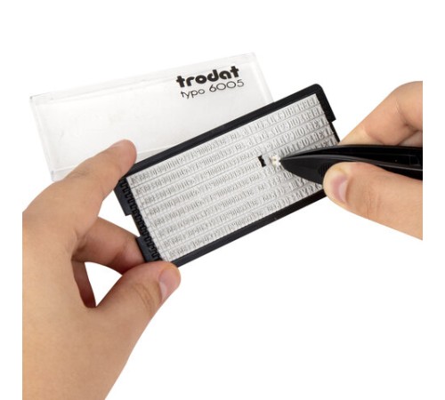 Датер самонаборный 6 строк+дата, оттиск 60х40 мм, синий, TRODAT 4727 Bank, КАССЫ В КОМПЛЕКТЕ, 188551