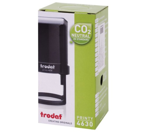 Оснастка для печатей, оттиск D=30 мм, синий, TRODAT 4630 PRINTY 4.0, подушка в комплекте, 80357