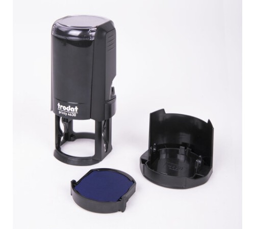 Оснастка для печатей, оттиск D=30 мм, синий, TRODAT 4630 PRINTY 4.0, подушка в комплекте, 80357