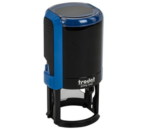 Оснастка для печатей, оттиск D=42 мм, синий, TRODAT 4642 PRINTY 4.0, корпус синий, крышка, подушка, 66584