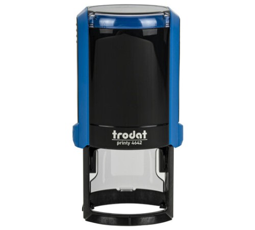 Оснастка для печатей, оттиск D=42 мм, синий, TRODAT 4642 PRINTY 4.0, корпус синий, крышка, подушка, 66584
