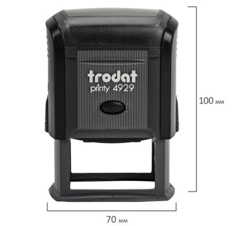 Оснастка для штампа, размер оттиска 50х30 мм, синий, TRODAT 4929, подушка в комплекте, 53063