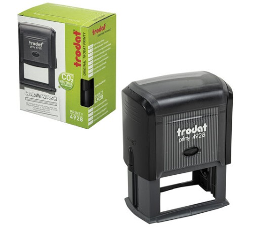 Оснастка для штампа, размер оттиска 60х33 мм, синий, TRODAT 4928, подушка в комплекте, 53122