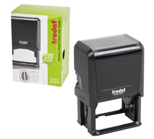 Оснастка для штампа, размер оттиска 60х40 мм, синий, TRODAT 4927, подушка в комплекте, 53117