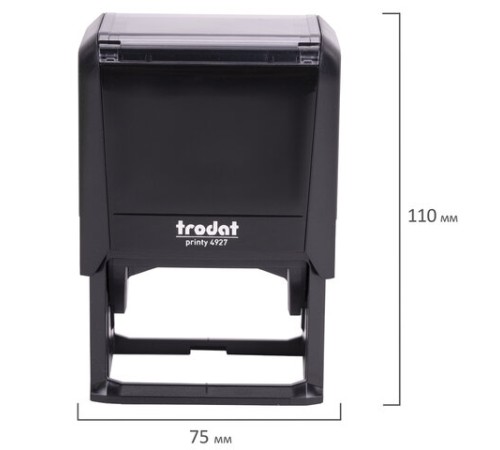 Оснастка для штампа, размер оттиска 60х40 мм, синий, TRODAT 4927, подушка в комплекте, 53117
