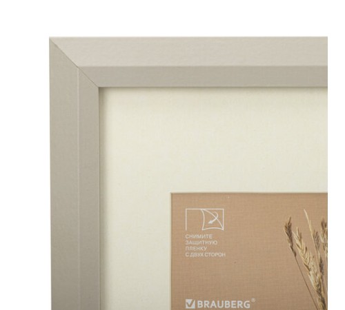 Рамка 21х30 см с паспарту 13х18 см, небьющаяся, аналог IKEA, багет 26 мм, МДФ, BRAUBERG "Zool", серая, 391377 Рамка 21х30 см с паспарту 13х18 см, небьющаяся, аналог IKEA, багет 26 мм, МДФ, BRAUBERG "Zool", серая, 391377