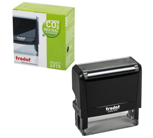 Оснастка для штампа, размер оттиска 70х25 мм, синий, TRODAT 4915 P4, подушка в комплекте, 56884