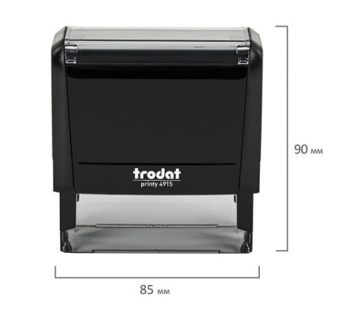 Оснастка для штампа, размер оттиска 70х25 мм, синий, TRODAT 4915 P4, подушка в комплекте, 56884