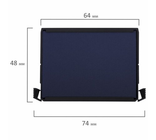 Подушка сменная 60х40 мм, синяя, для TRODAT 4927, 4727, арт. 6/4927, 74182
