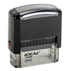 Оснастка для штампа, размер оттиска 47х18 мм, синий, TRODAT IDEAL 4912 P2, подушка в комплекте, 125420