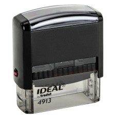 Оснастка для штампа, размер оттиска 58х22 мм, синий, TRODAT IDEAL 4913 P2, подушка в комплекте, 125423