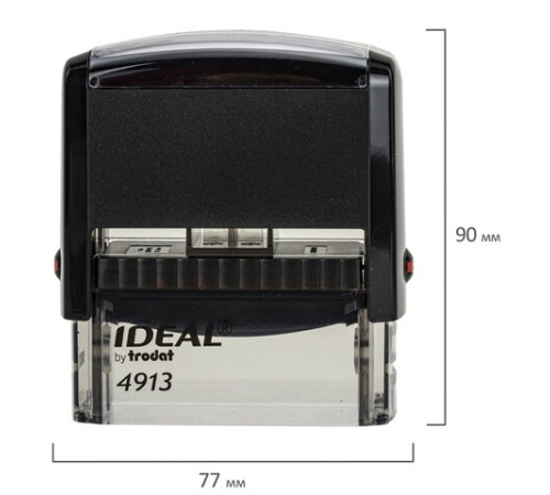 Оснастка для штампа, размер оттиска 58х22 мм, синий, TRODAT IDEAL 4913 P2, подушка в комплекте, 125423