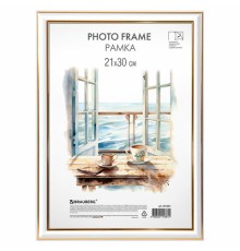 Рамка 21х30 см небьющаяся, багет 20 мм, пластик, BRAUBERG 