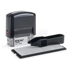 Штамп самонаборный 3-строчный, оттиск 38х14 мм, без рамки, TRODAT IDEAL 4911 P2, КАССА В КОМПЛЕКТЕ, 125426/168224