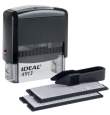 Штамп самонаборный 5-строчный, оттиск 58х22 мм, без рамки, TRODAT IDEAL 4913 P2, КАССЫ В КОМПЛЕКТЕ, 125428