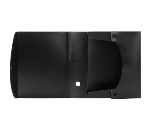 Короб архивный (330х245 мм), 100 мм, пластик, разборный, до 900 листов, черный, 0,9 мм, BRAUBERG 