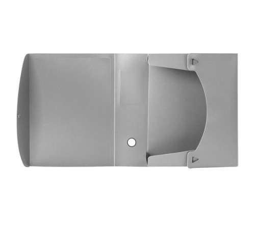 Короб архивный (330х245 мм), 100 мм, пластик, разборный, до 900 листов, серый, 0,9 мм, BRAUBERG 