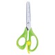 Ножницы ПИФАГОР, 130 мм, с усилителем, линейкой, зеленые, в картонной упаковке с европодвесом, 236857