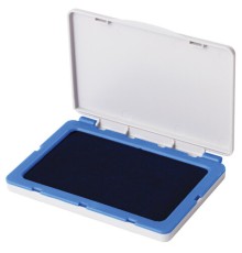 Штемпельная подушка BRAUBERG, 120х90 мм (рабочая поверхность 105х65 мм), синяя краска, 236866