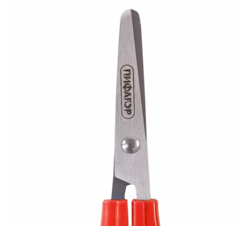 Ножницы ПИФАГОР, 145 мм, ассиметричные ручки, картонная упаковка с подвесом, 236985