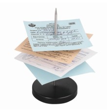 Игла настольная для чеков и билетов, 13 см, металлическая подставка, BRAUBERG, 237000