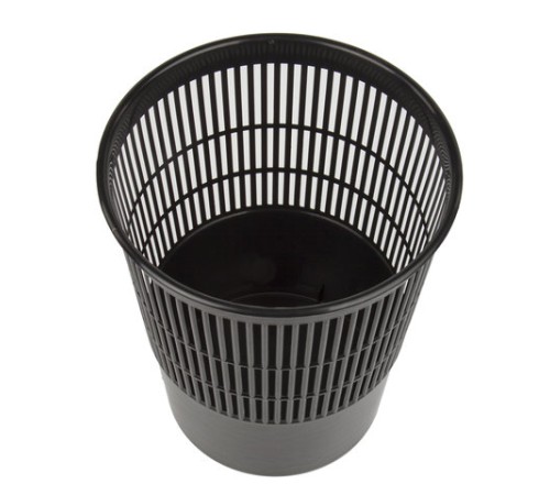 Корзина для бумаг BRAUBERG сетчатая, 9 л, черная, 237001