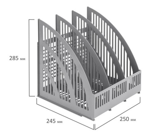 Лоток вертикальный для бумаг BRAUBERG 