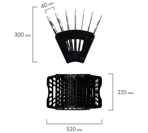 Лоток для бумаг веерный BRAUBERG 