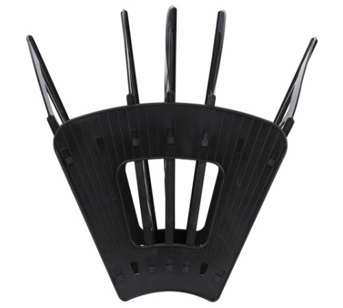 Лоток для бумаг веерный STAFF 5-ти секционный, 4 отделения, сетчатый, черный, 237021