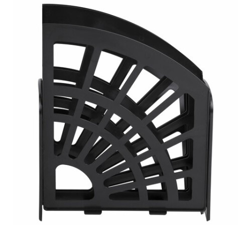 Лоток для бумаг веерный STAFF 5-ти секционный, 4 отделения, сетчатый, черный, 237021