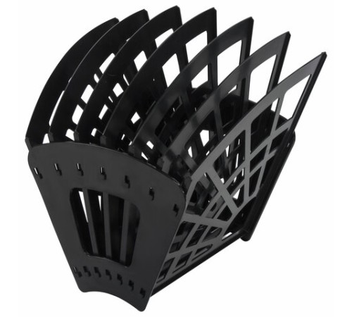 Лоток для бумаг веерный STAFF 7-ми секционный, 6 отделений, сетчатый, черный, 237023