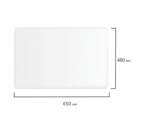 Коврик-подкладка настольный для письма, 48х65 см, STAFF, прозрачный, 237089