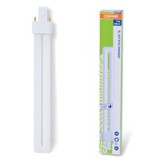 Лампа люминесцентная OSRAM DULUX S 11W/21-840, 11 Вт, U-образная, холодный белый свет, цоколь G23