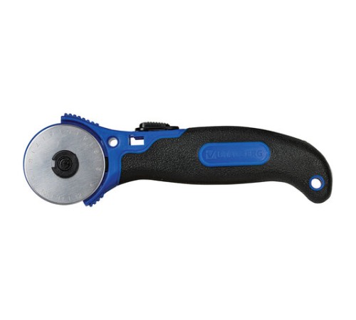 Нож раскройный роликовый 45 мм BRAUBERG, круглое лезвие, резиновые вставки, 237162