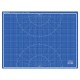 Коврик (мат) для резки BRAUBERG EXTRA 5-слойный, А2 (600х450 мм), двусторонний, толщина 3 мм, синий, 237176