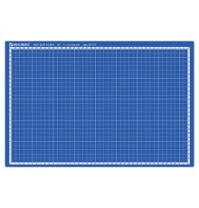 Коврик (мат) для резки BRAUBERG EXTRA 5-слойный, А3 (450х300 мм), двусторонний, толщина 3 мм, синий, 237177