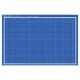 Коврик (мат) для резки BRAUBERG EXTRA 5-слойный, А3 (450х300 мм), двусторонний, толщина 3 мм, синий, 237177