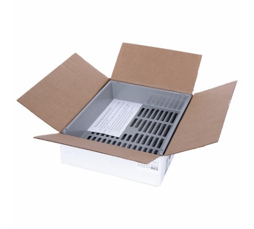 Лотки горизонтальные для бумаг, КОМПЛЕКТ 3 шт., 340х270х70 мм, серый, BRAUBERG 