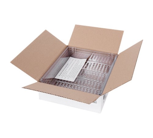 Лотки горизонтальные для бумаг, КОМПЛЕКТ 3 шт., 340х270х70 мм, прозрачный, BRAUBERG 