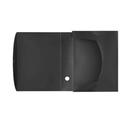 Короб архивный (330х245 мм), 70 мм, пластик, разборный, до 750 листов, черный, 0,7 мм, STAFF, 237275