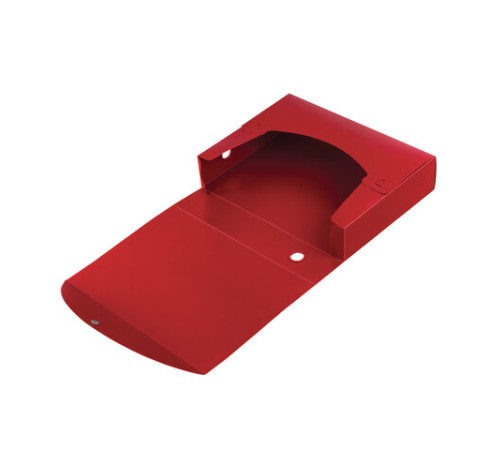 Короб архивный (330х245 мм), 70 мм, пластик, разборный, до 750 листов, красный, 0,7 мм, STAFF, 237276