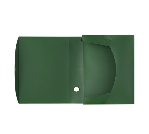 Короб архивный (330х245 мм), 70 мм, пластик, разборный, до 750 листов, зеленый, 0,7 мм, STAFF, 237277