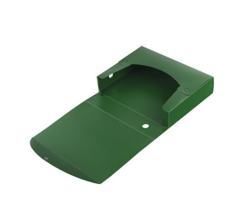 Короб архивный (330х245 мм), 70 мм, пластик, разборный, до 750 листов, зеленый, 0,7 мм, STAFF, 237277